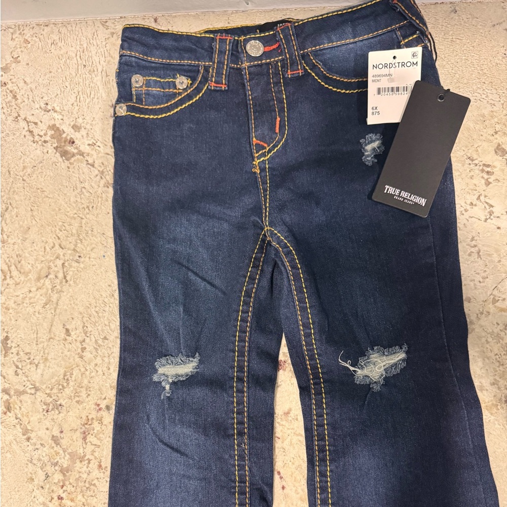 True Religion kids Dark Blue Straight Leg Jeans